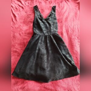 Royal Bones Black Halter Sundress